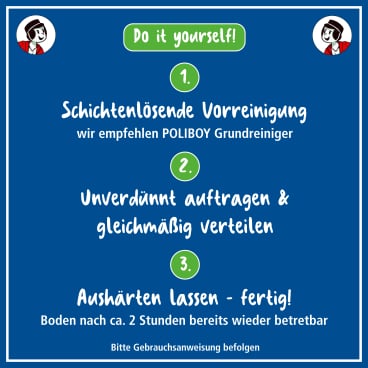 Laminatboden nach der Renovierung - glänzender, gepflegter Boden nach der Behandlung - Med-Praxisbedarf