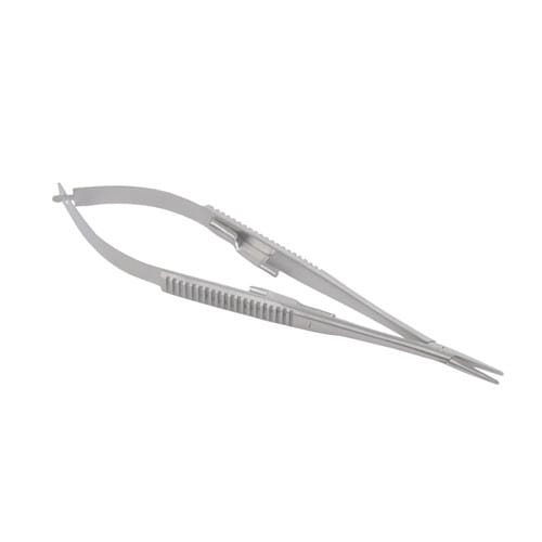 Mikro-Nadelhalter Castroviejo - präzises Instrument mit geriffelten Branchen für Mikrochirurgie - Med-Praxisbedarf