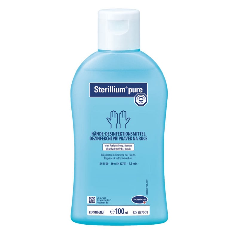Bode Sterillium pure Händedesinfektionsmittel - Flasche 500 ml mit Propylalkohol - Med-Praxisbedarf