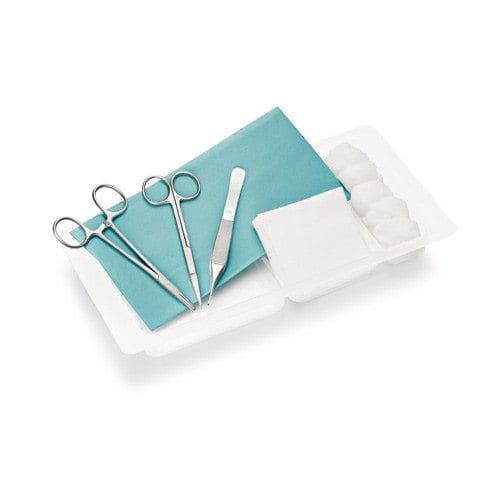 CombiSet Nahtset II chirurgisches Set - sterile Materialien für Wundversorgung und Naht - Med-Praxisbedarf