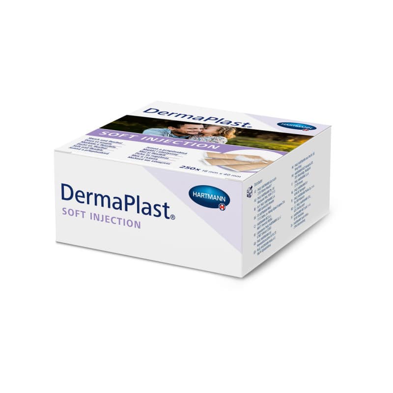 DermaPlast SOFT injection Injektionspflaster - hypoallergen, weicher Vliesstoff - Med-Praxisbedarf