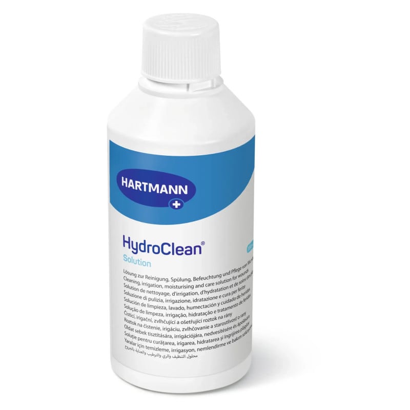HydroClean Solution Wundreinigungslösung - mit Polyhexanid, reduziert Oberflächenspannung - Med-Praxisbedarf