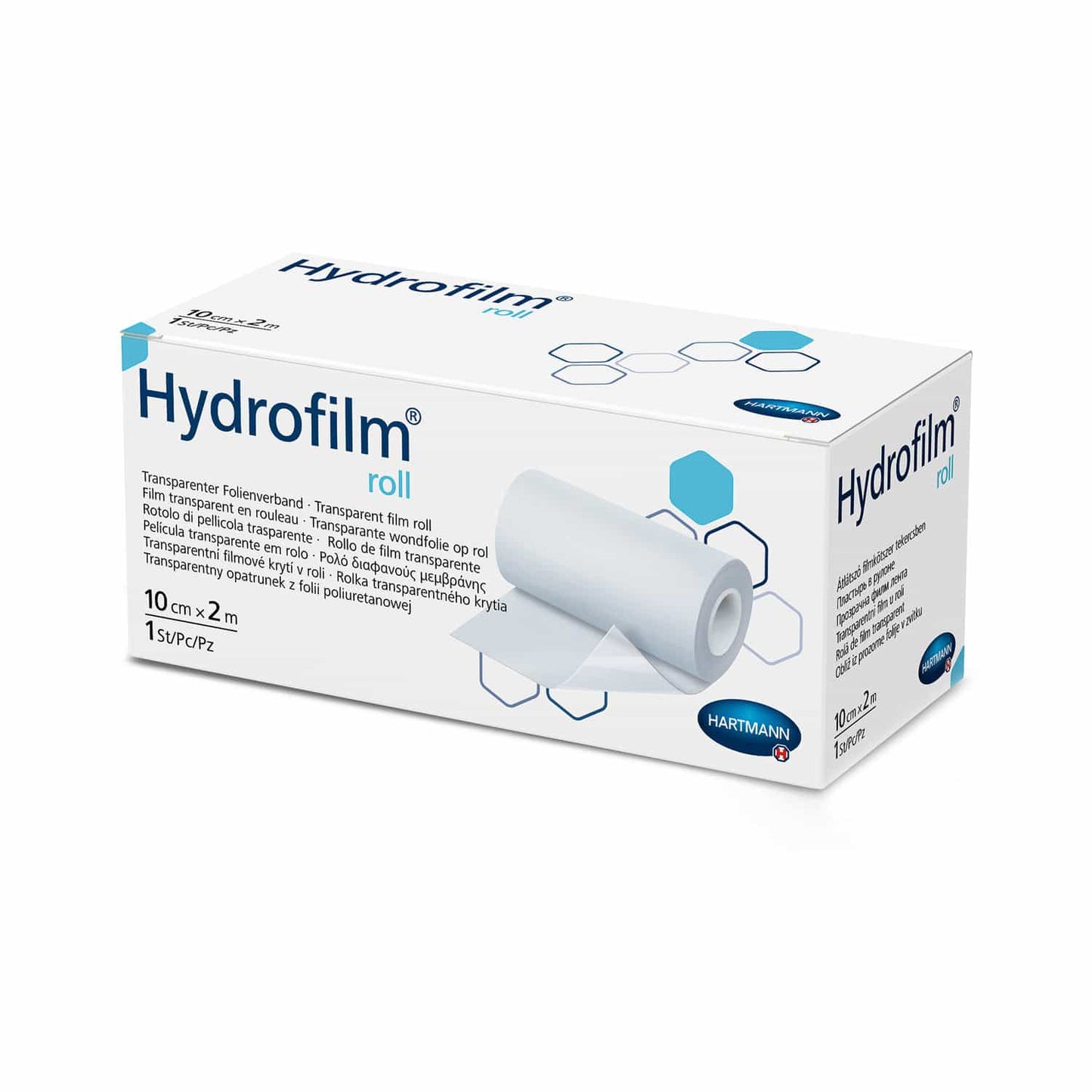 Hydrofilm Folienverband Rolle - transparenter, atmungsaktiver Verband zur Sekundärfixierung - Med-Praxisbedarf