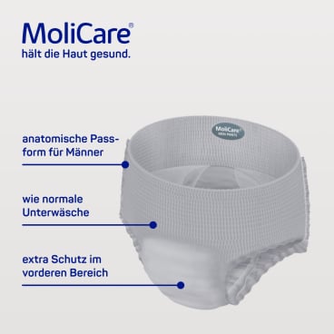 MoliCare Premium Men Pants Verpackungseinheit - 7 Inkontinenzhosen, Einzelpackung - Med-Praxisbedarf