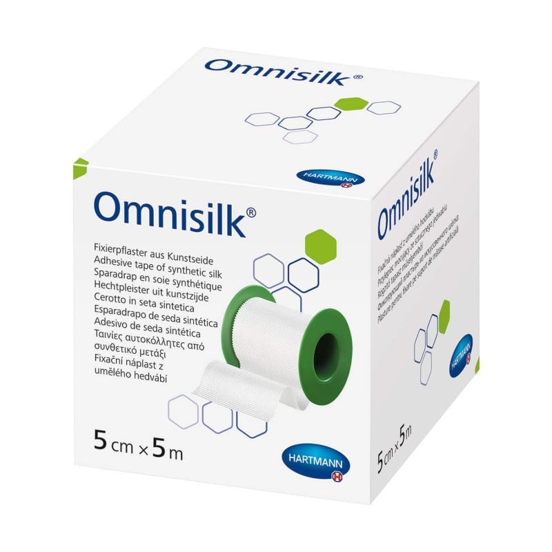 Omnisilk Verbandpflaster Rolle - Kunstseide, Kautschuk-Kleber, medizinische Qualität - Med-Praxisbedarf