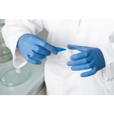 Nitril Einmalhandschuhe ungepudert - blaue Peha-soft Handschuhe, Persönliche Schutzausrüstung PSA - Med-Praxisbedarf