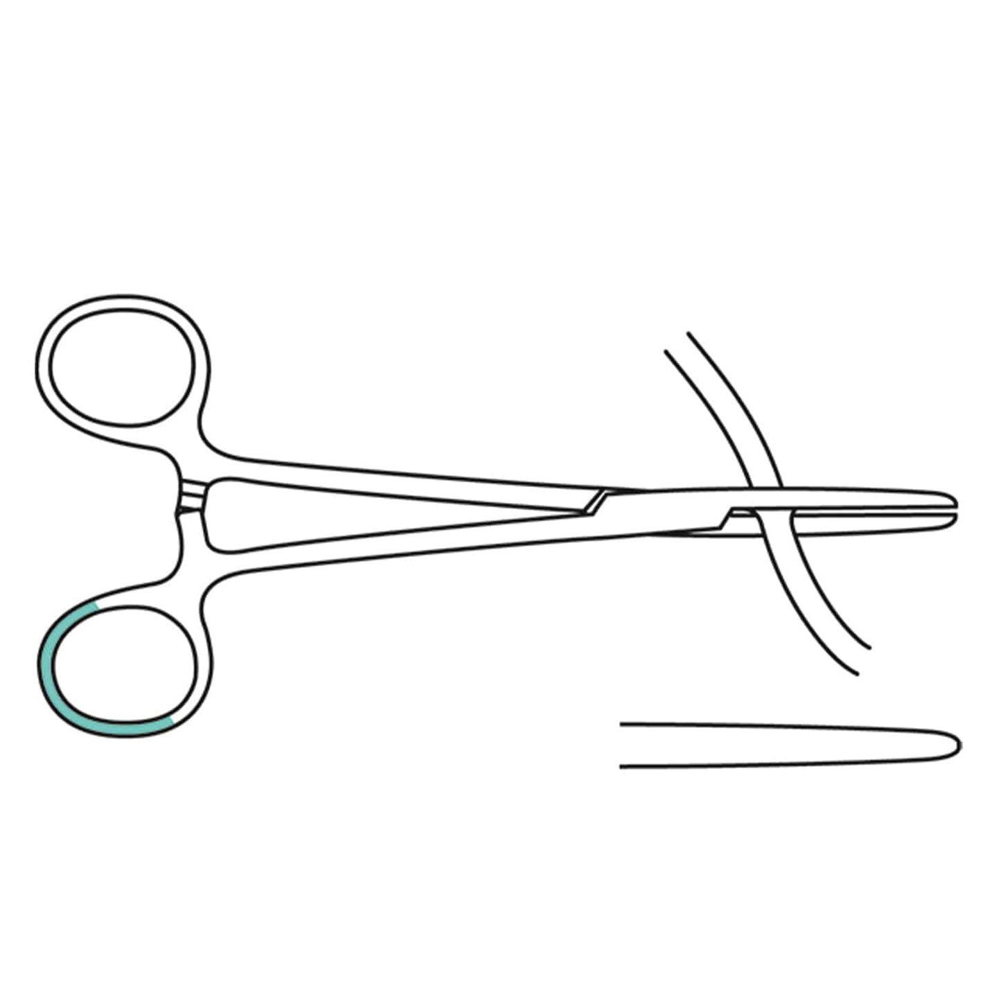 Metall Schlauchklemme 16cm glatt - robustes Einmalinstrument von Paul Hartmann - Med-Praxisbedarf