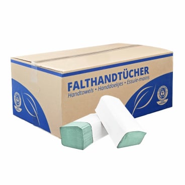 Papierhandtücher für Handhygiene - 1-lagig, Maße 25 cm x 23 cm für Pflegeeinrichtungen - Med-Praxisbedarf