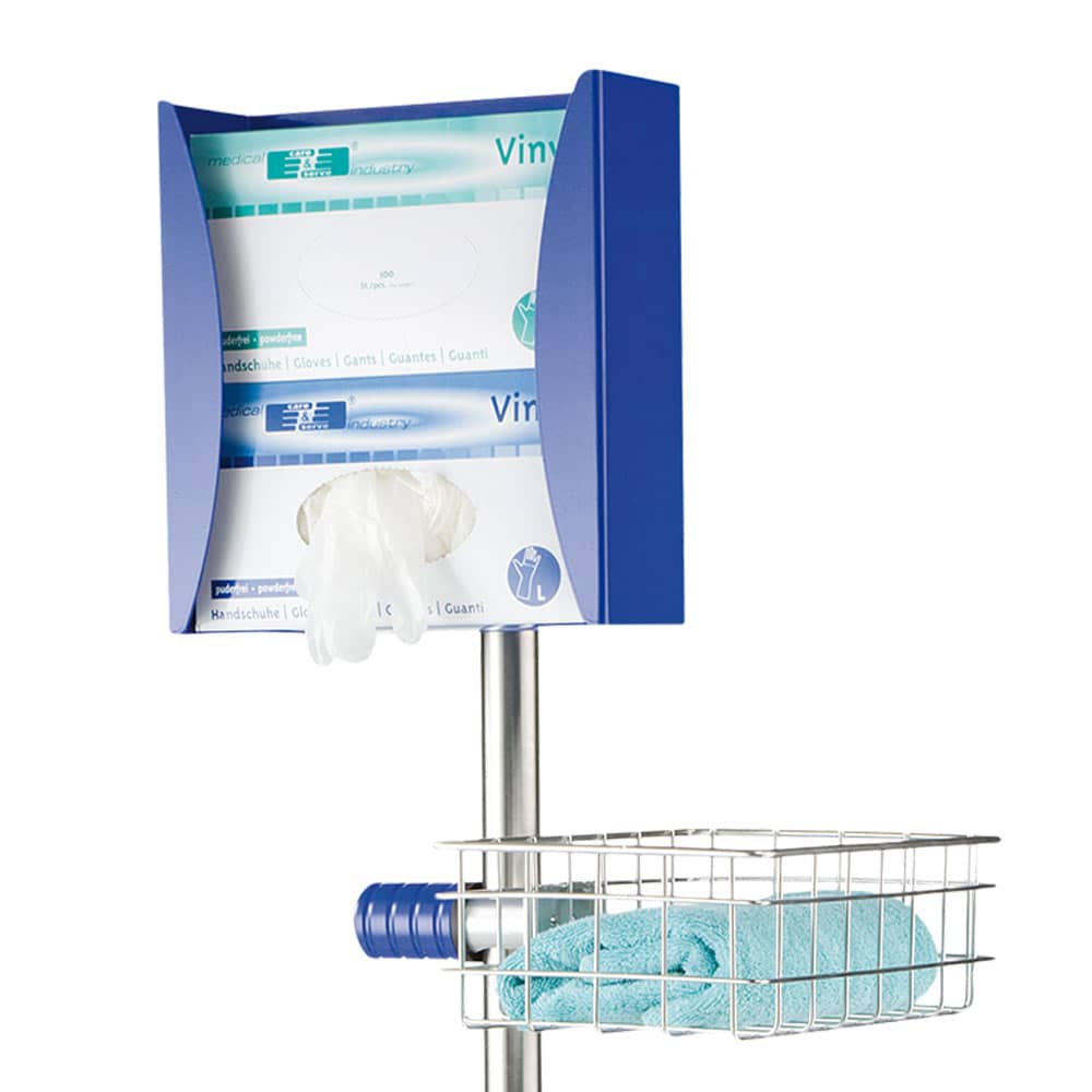 Mobiles Hygienecenter - Praktischer Transportwagen von Provita Medizintechnik, silbernes Design - Med-Praxisbedarf