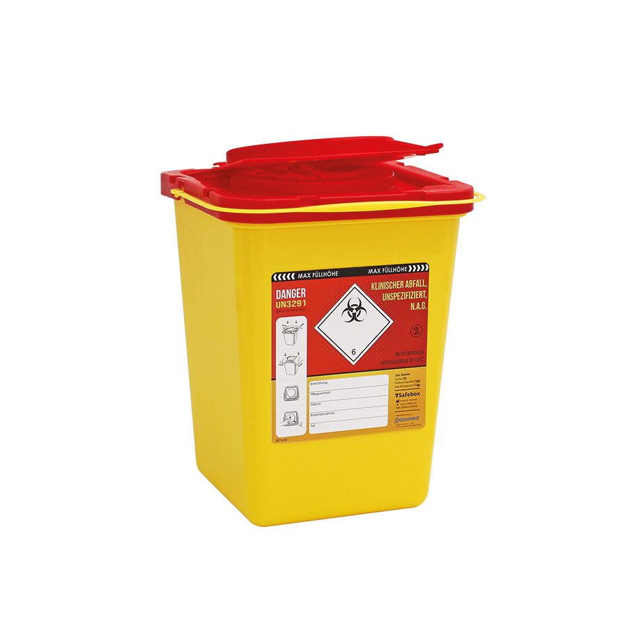 Sammelbehälter für scharfen Abfall - ratiomed Safe-Box zur Infektionsprophylaxe - Med-Praxisbedarf