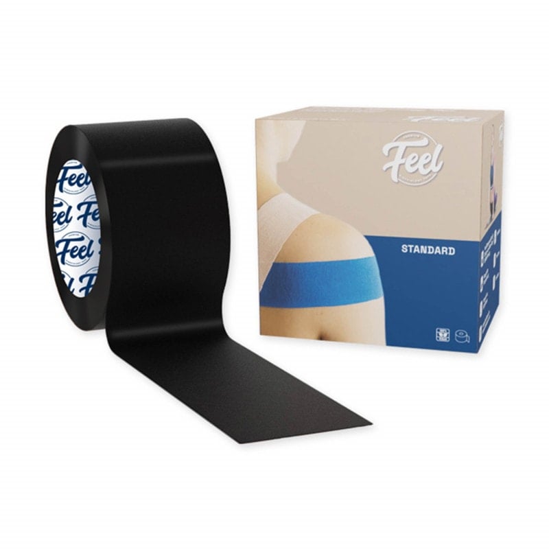 Feel Standard Tape Packung geöffnet - zeigt das elastische Kinesiologie Tape Material - Med-Praxisbedarf