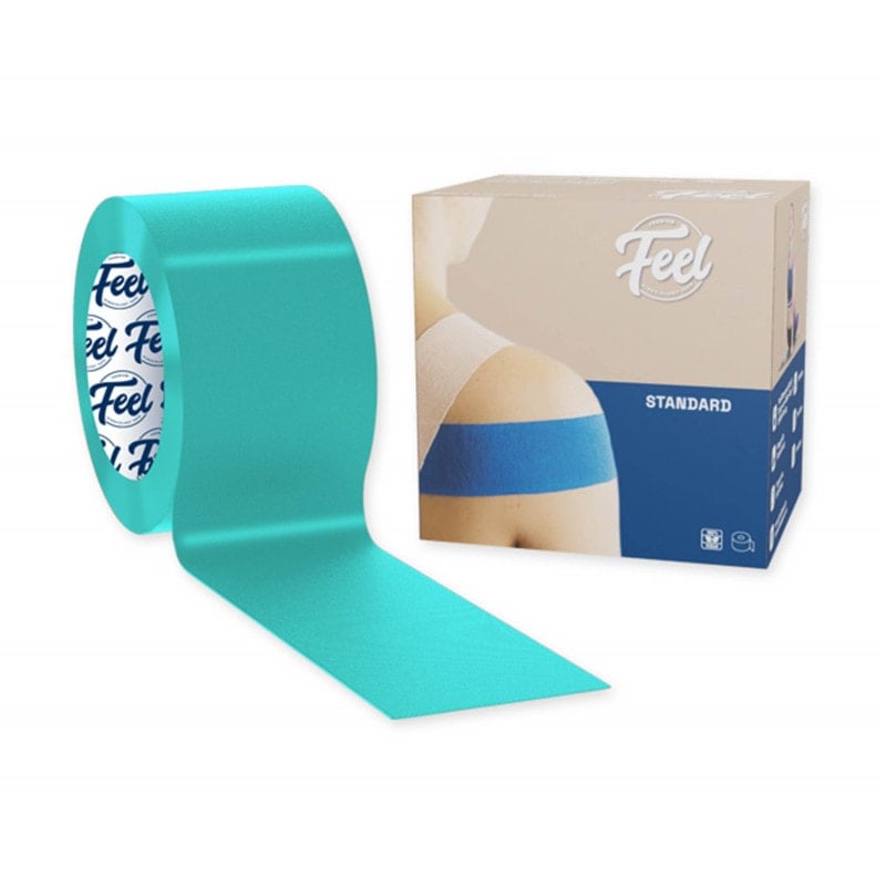Feel Standard Tape in Weiß - hypoallergenes Kinesiologie Tape für medizinischen Einsatz - Med-Praxisbedarf