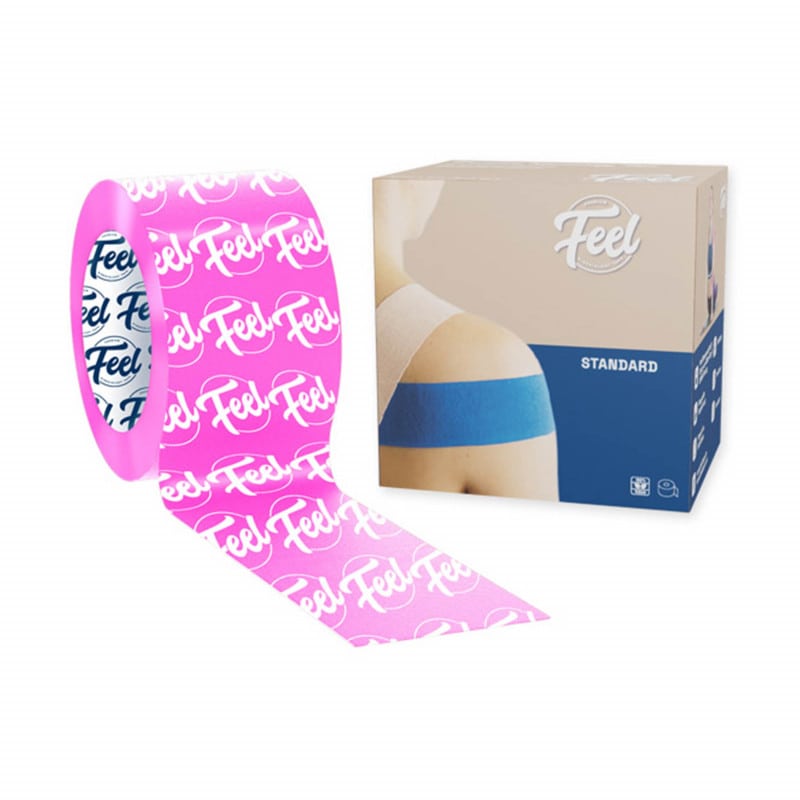 Feel Standard Tape Kinesiologie Tape 5 cm x 5 m - professionell, hautverträglich, ISO-zertifiziert - Med-Praxisbedarf