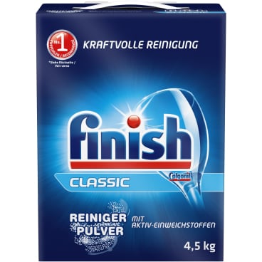 Finish Calgonit Pulver zur Maschinenpflege - verhindert Kalkablagerungen, 100% recyclebar - Med-Praxisbedarf