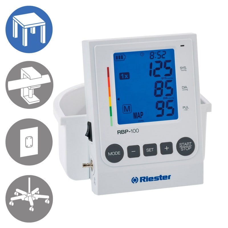 Riester RBP-100 Blutdruckmessgerät digitales Oberarmgerät für Praxis und mobile Einsätze - Med-Praxisbedarf