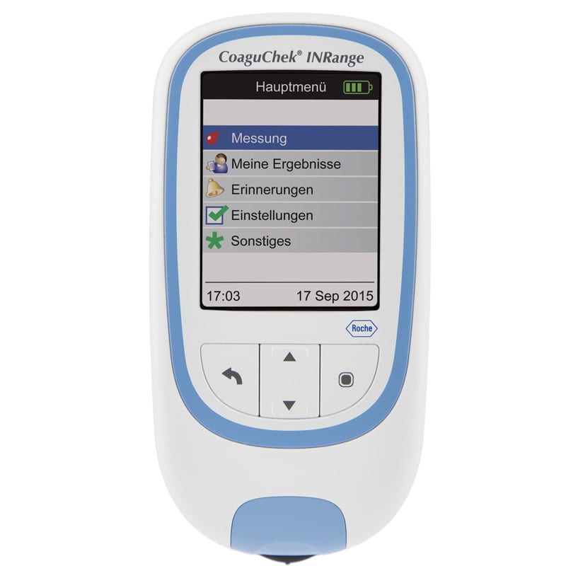 CoaguChek INRange Gerät - tragbares Blutgerinnungsmessgerät für Patienten-Selbstmanagement - Med-Praxisbedarf