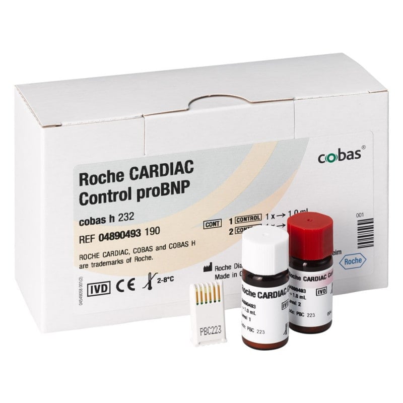 Roche CARDIAC Control proBNP - Funktionskontrolle in zwei Leveln für cobas h232 Gerät - Med-Praxisbedarf