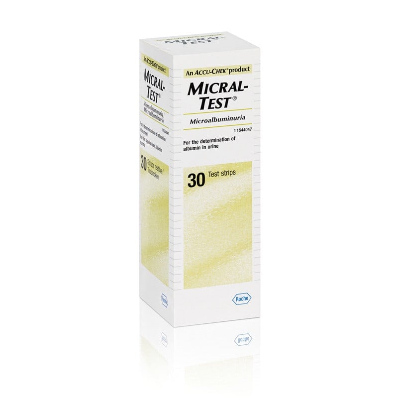 Roche Micral-Test Urinteststreifen - immunologischer Nachweis von Mikroalbuminurie - Med-Praxisbedarf