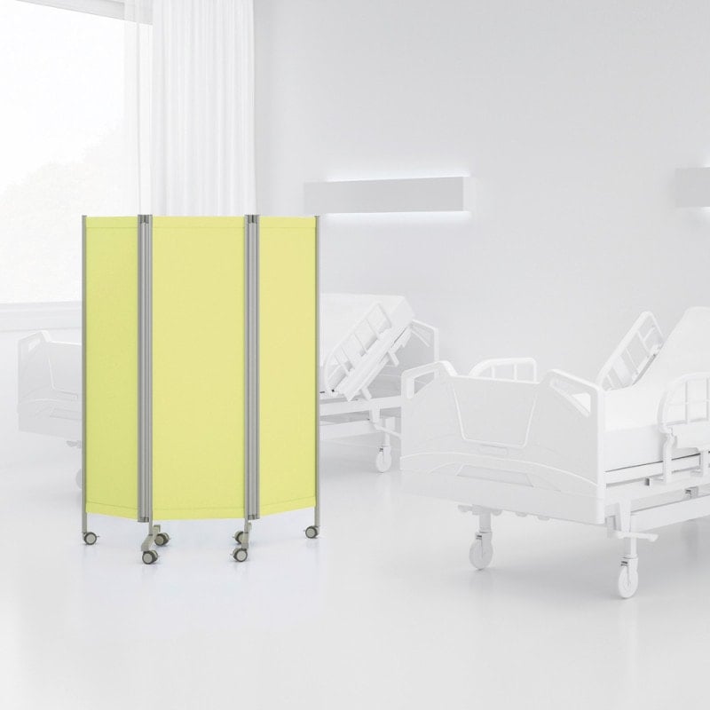 Leichtparavent Butterfly von Ropimex - Raumteiler für Behandlungszimmer, stabile Standfuß-Konstruktion - Med-Praxisbedarf