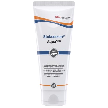 Stokoderm AQUA PURE Hautschutzcreme - für feuchte Arbeitsplätze, spezielle Pflegeformel - Med-Praxisbedarf