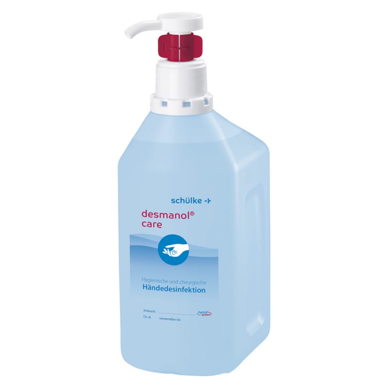 Desmanol® care Händedesinfektion 1 Liter - alkoholbasiert, für medizinische Einrichtungen - Med-Praxisbedarf