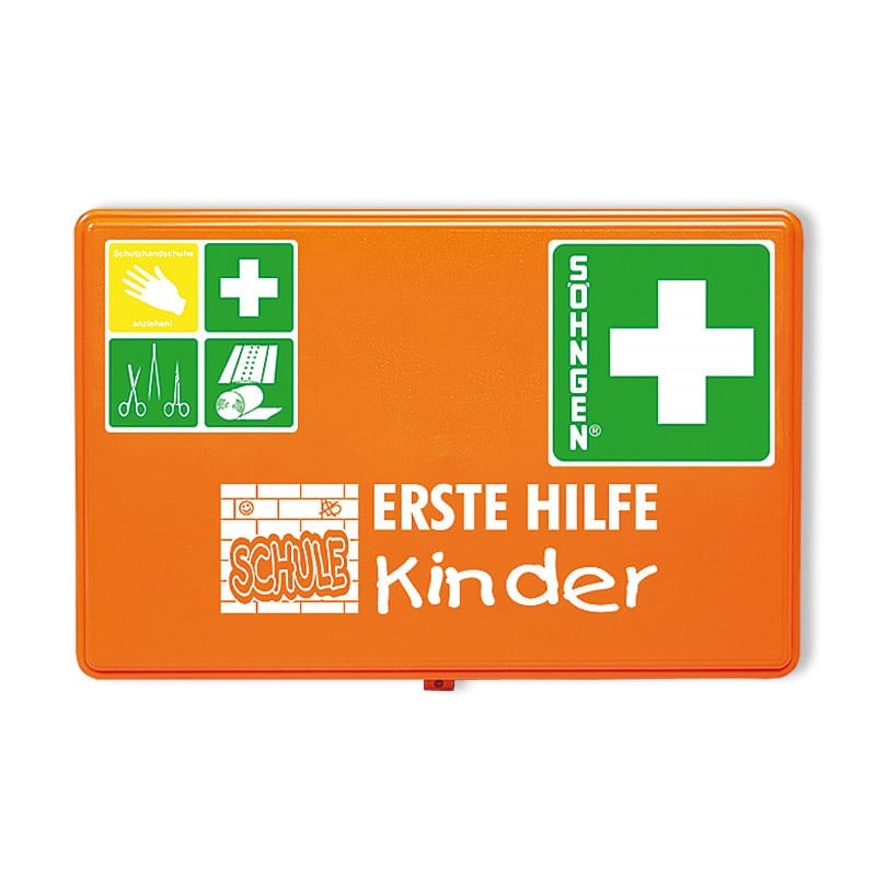 Verbandkasten Schule von Söhngen - Erste-Hilfe-Kasten mit spezieller Füllung für Bildungseinrichtungen - Med-Praxisbedarf