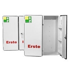 Verbandschrank HAMBURG-ROM leer - 46,2 cm hoch, weiß, Wandschrank für Verbandstoffe - Med-Praxisbedarf
