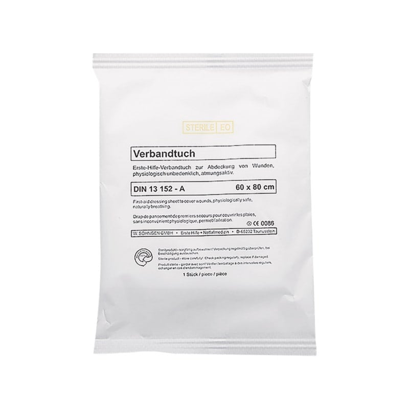 Verbandtuch SO Packung - Einzelverpackung, Verbandsmaterial für Erste Hilfe - Med-Praxisbedarf