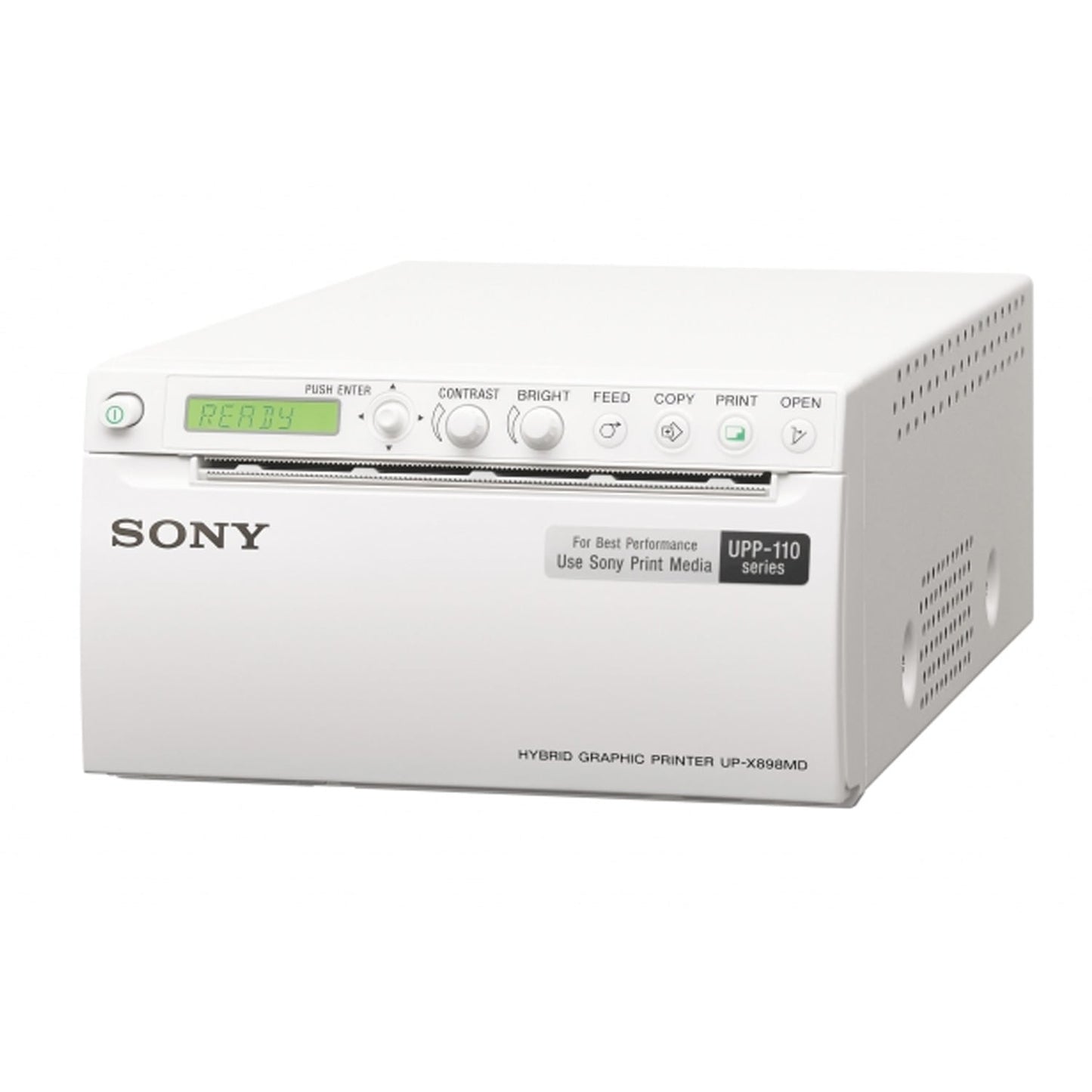 SONY UP-DR80MD Farbdrucker Frontansicht - mit Fach für Papier und Display zur Bedienung - Med-Praxisbedarf