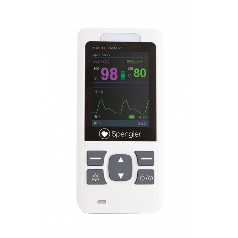 Pulsoximeter Master Palm 3 von Spengler - präzises Messgerät für Sauerstoffsättigung und Puls - Med-Praxisbedarf