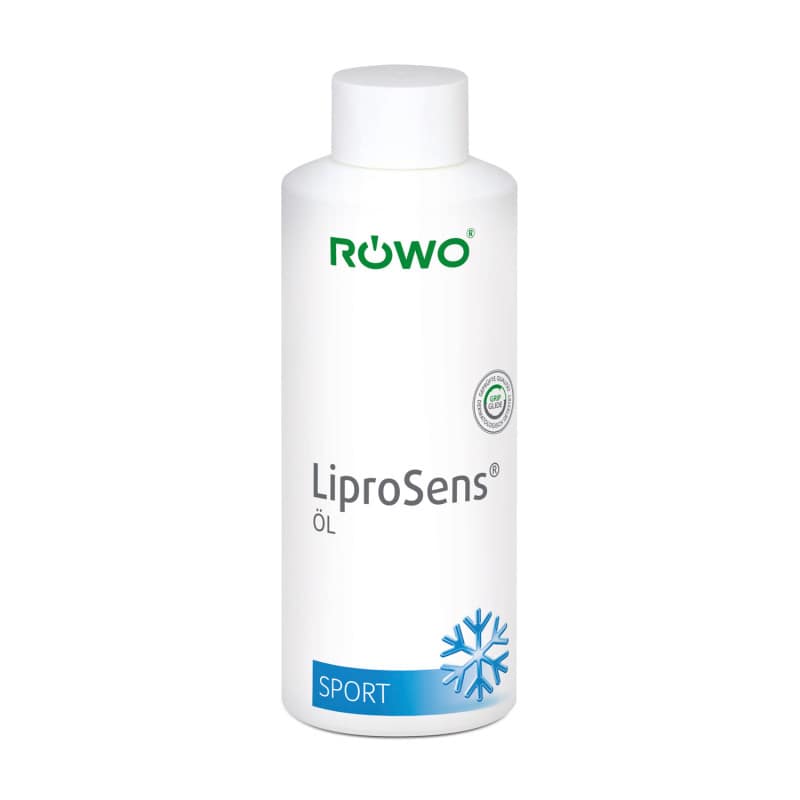 RÖWO LiproSens Öl Flasche - Massageöl für Physiotherapie, verteilt sich gut auf der Haut - Med-Praxisbedarf