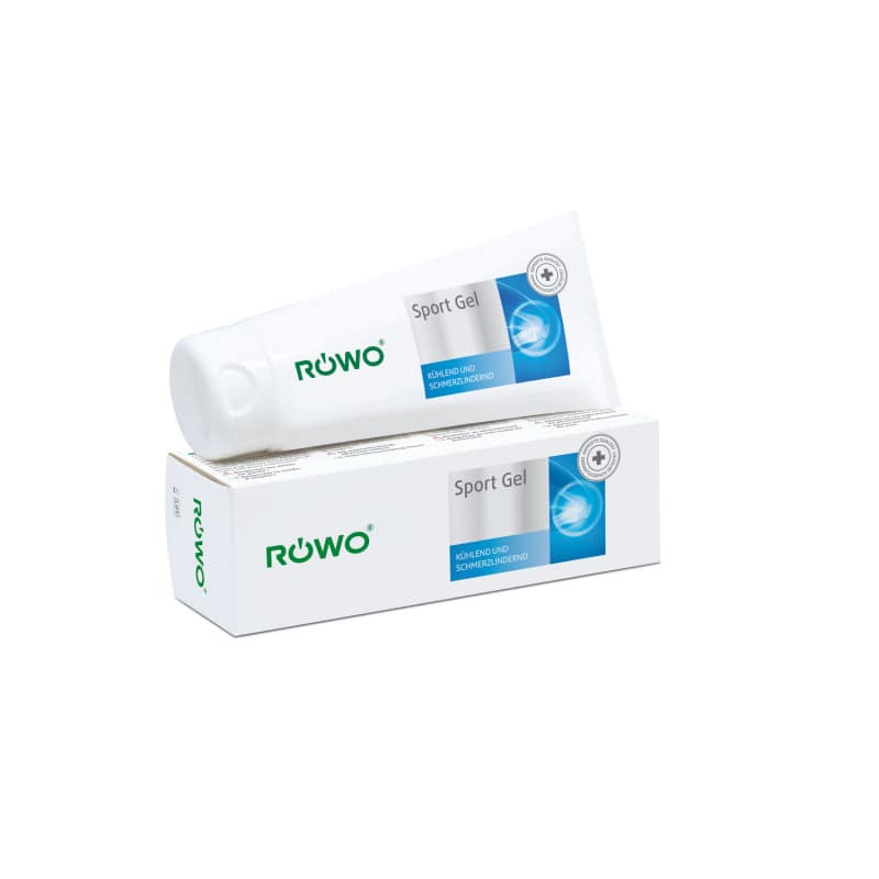 RÖWO Sport Gel in Anwendung - kühlendes Sportgel mit Echinacea für Athleten und Patienten - Med-Praxisbedarf