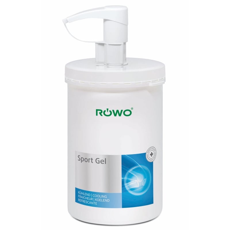 RÖWO Sport Gel Produktnahaufnahme - transparentes Gel zur schnellen Linderung von Sportverletzungen - Med-Praxisbedarf