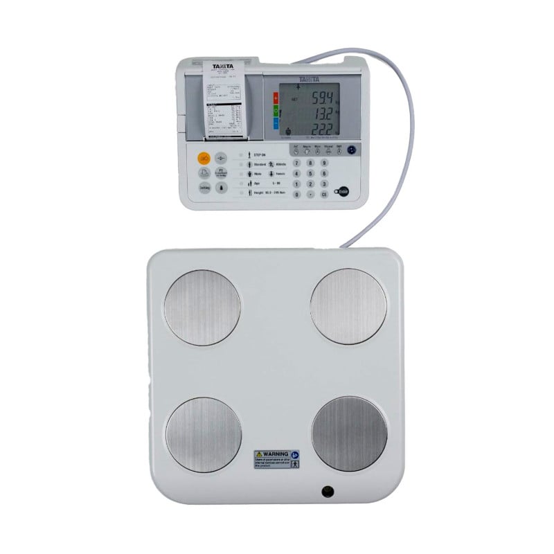 Tanita DC-430MA mit Säulenmontage-Set - komplett aufgebaut für die Patientenanalyse - Med-Praxisbedarf