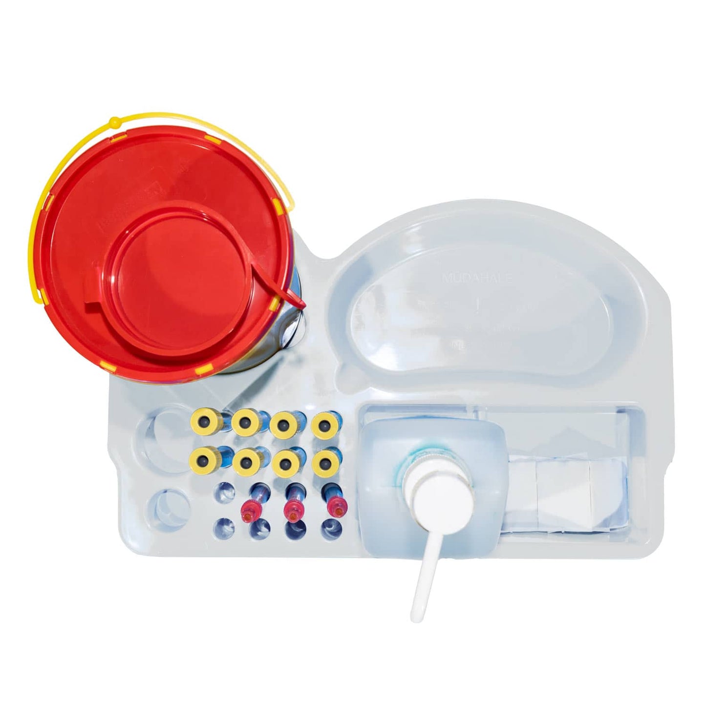 Behandlungs-Tablett Teqler blau - Praktisches Tablett für medizinisches Material - Med-Praxisbedarf