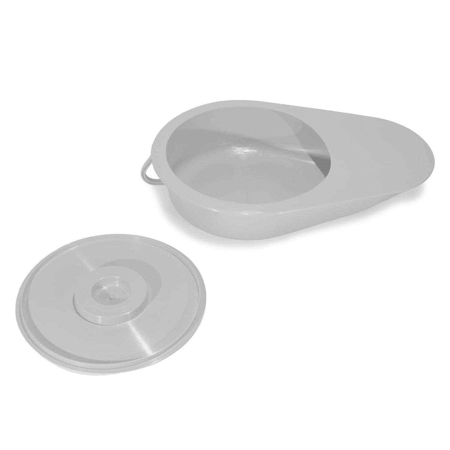 Geschlossene Bettpfanne mit Deckel - hygienische Aufbewahrung, Pflegehilfsmittel von Teqler - Med-Praxisbedarf