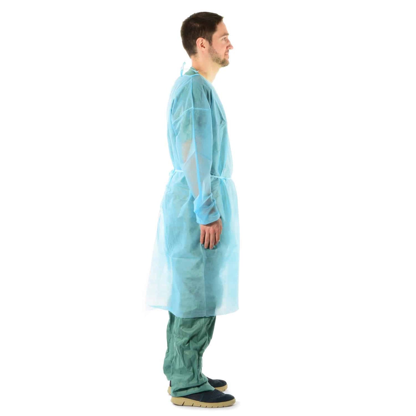Einwegkittel PP-Vlies 25 g - robustes Einwegschutzkleid aus 100% Virgin Polypropylen - Med-Praxisbedarf