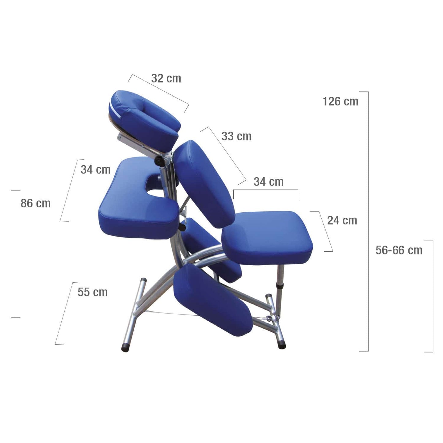 Mobiler Massagestuhl Benoa in Anwendung - Patientenbehandlung auf dem robusten Therapiestuhl - Med-Praxisbedarf