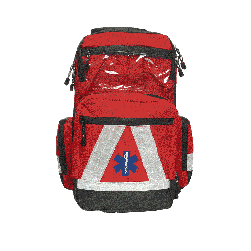 Notfallrucksack leer, ideal zum individuellen Bestücken für Praxis oder Rettungswagen - Med-Praxisbedarf