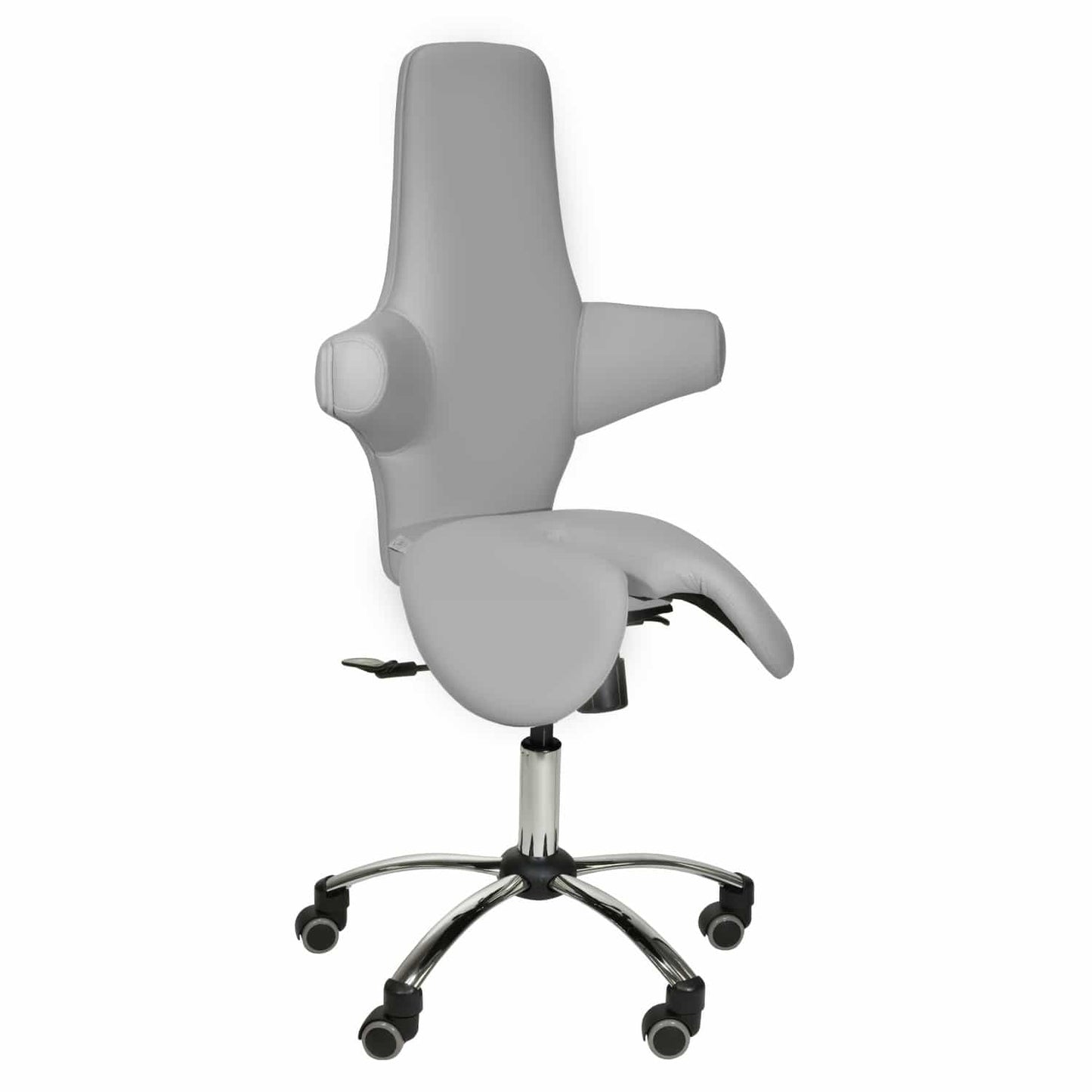 Sattelsitz mit hohem Rücken - ergonomische Rückenlehne 60x60 cm, Teqler - Med-Praxisbedarf
