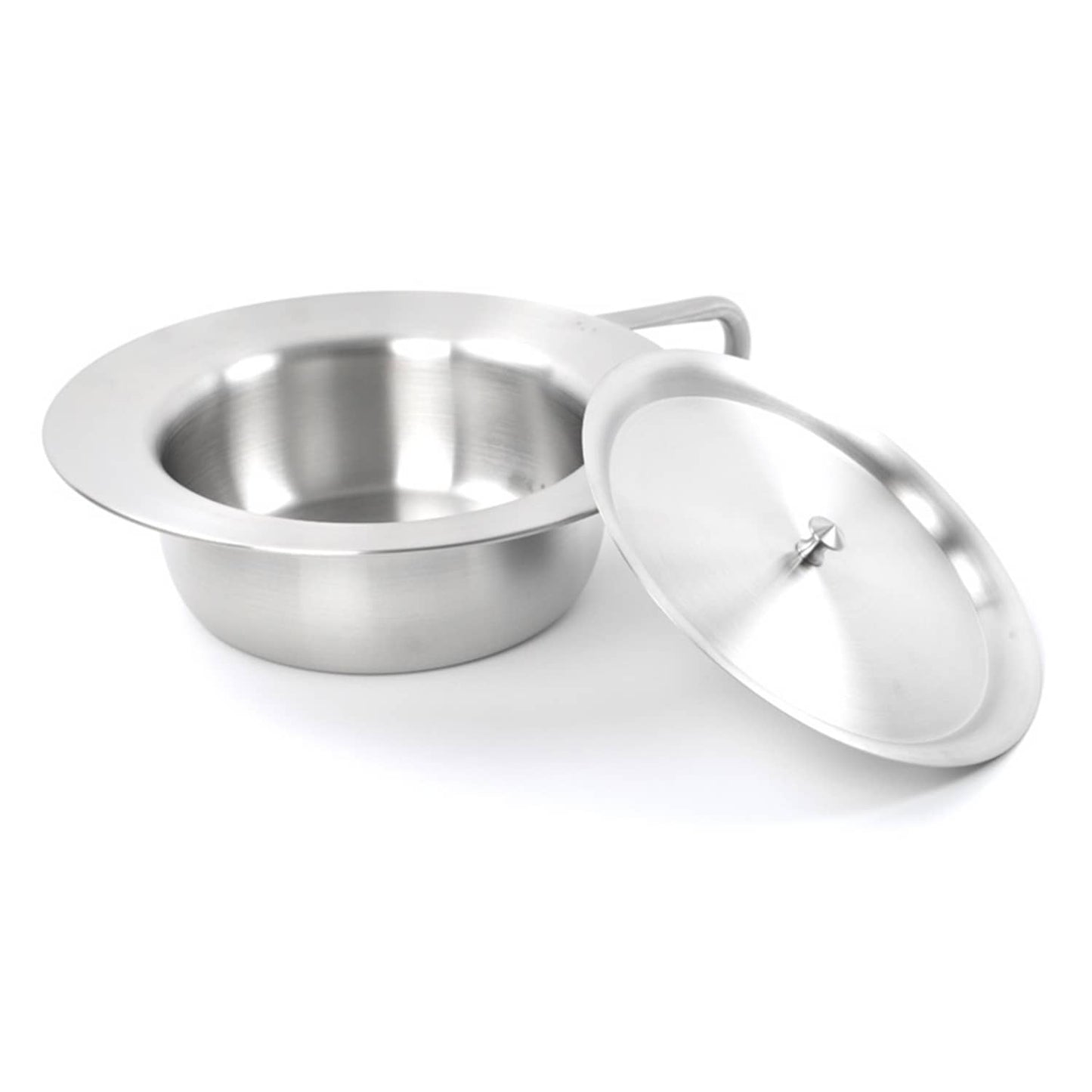 Steckbecken mit Deckel - ergonomischer Rand für bettlägerige Patienten, weiß - Med-Praxisbedarf