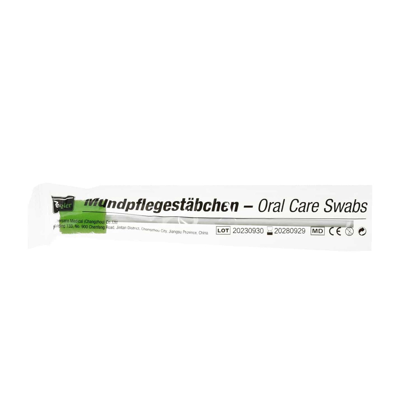Teqler Soft-Mundpflegestäbchen mit weichem Kopf - Schaumstoffstäbchen für sanfte Mund- und Rachenreinigung - Med-Praxisbedarf