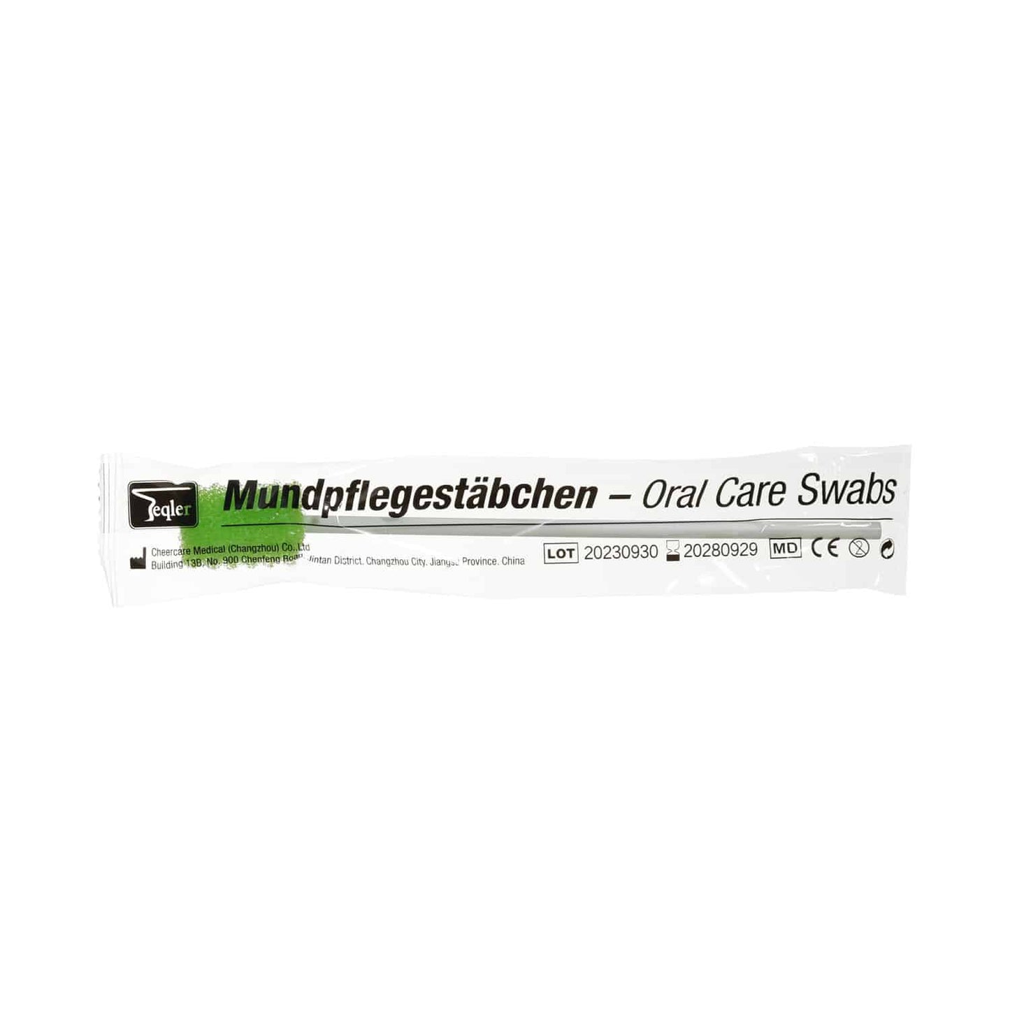 Teqler Standard Mundpflegestäbchen - weicher Schaumstoffkopf ohne Zusatzstoffe, für Mundhygiene - Med-Praxisbedarf