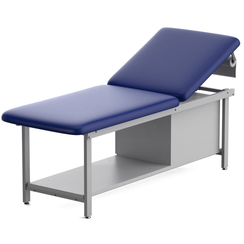 Untersuchungsliege mit Schubladen - hochwertige Polsterung in Weiß, praktisches Design - Teqler - Med-Praxisbedarf