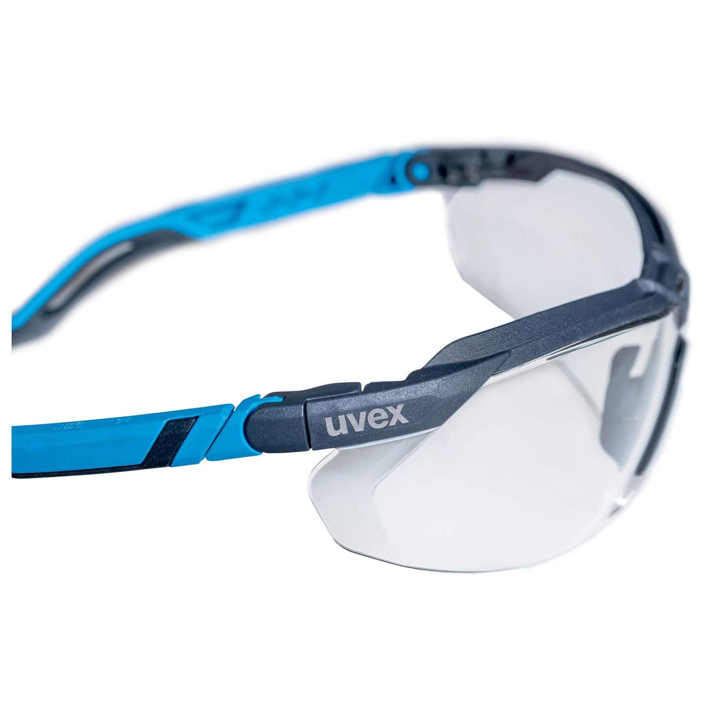uvex i-5 Schutzbrille - anpassbare Augenschutzbrille für verschiedene Gesichtsformen im Klinikalltag - Med-Praxisbedarf