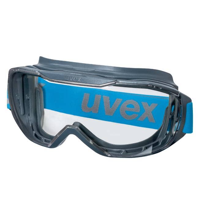 uvex megasonic Vollsichtbrille - breites Textil-Kopfband für sicheren Sitz in der Medizin - Med-Praxisbedarf
