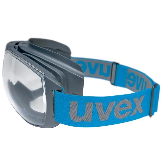 uvex megasonic Vollsichtbrille - Vollsichtbrille mit breitem Textilkopfband für sicheren Sitz - Med-Praxisbedarf