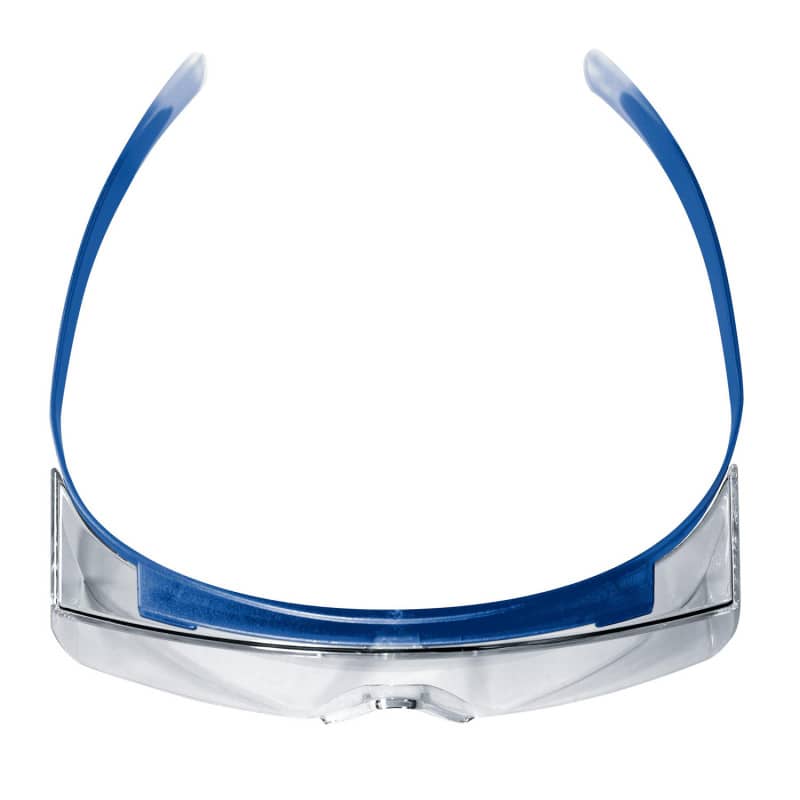 uvex super OTG Schutzbrille Seitenansicht - getönte Gläser, kompatibel mit Korrektionsbrillen - Med-Praxisbedarf