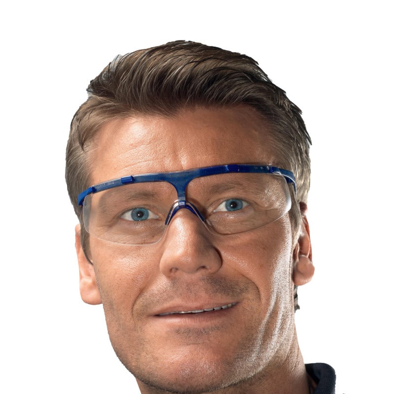 uvex super fit Schutzbrille Detail Bügel - verstellbar und weich, für langen Tragekomfort in der Praxis - Med-Praxisbedarf