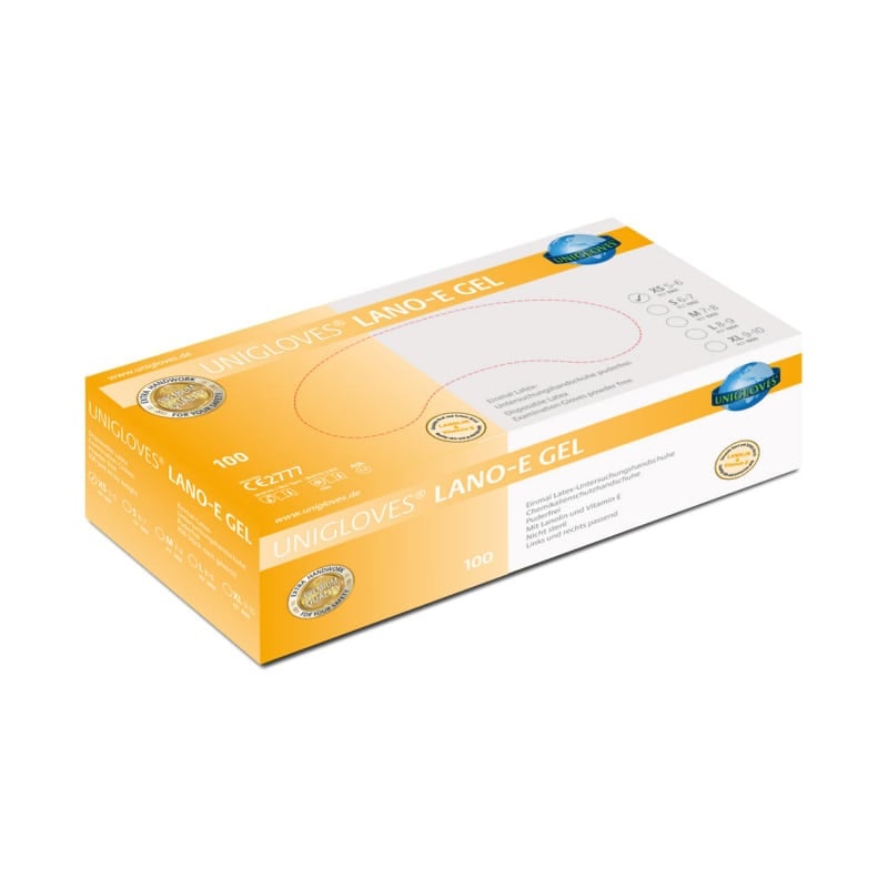 Unigloves Lano-E Gel in Box - Mehrweg-Handschuhe mit Barrierefunktion für medizinische Berufe - Med-Praxisbedarf